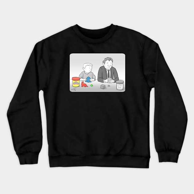 Work Doh Crewneck Sweatshirt by ellisjrosen